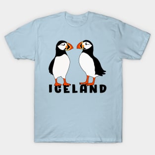 Puffin Cute Birds from Iceland T-Shirt